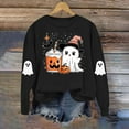 thumbnail image 5 of Halloween Printed Womens Casual Crewneck Sweatshirts Long Sleeve Cute Tunic Tops Loose Fitting Pullover, 5 of 6