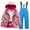 Sky Blue, variant on Boys and Girls Children's Ski Suits Girls Outdoor Thick Windproof Boys Baby Big Children Ski Clothes Waterproof Jumpsuits Winter Warm Snowboard Coat Outdoor Jackets(6,Sky Blue)
