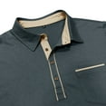thumbnail image 6 of Timoontee Men's Henley Shirts Fall Long Sleeve Quarter Button Pullover Tops Loose Lightweight Casual Solid Classic T-Shirt with Pocket Dark Gray L, 6 of 6