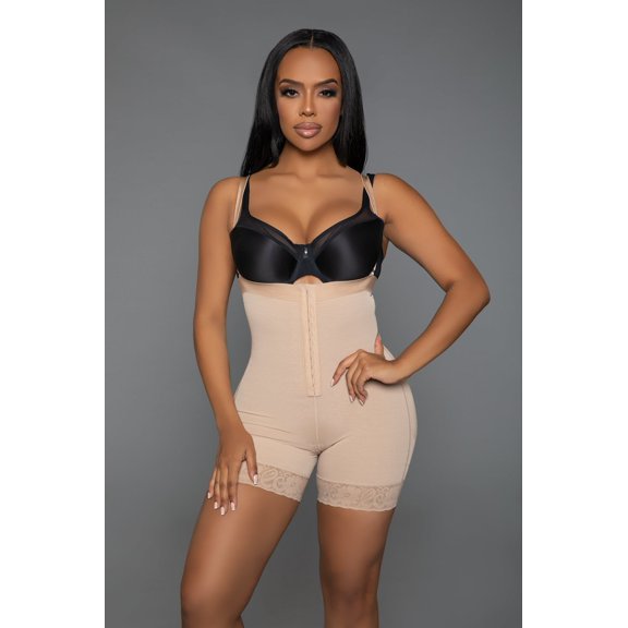BeWicked 2336-ND-1X-2X Cinch Me In Bodyshaper for Women, Nude - 1-2X