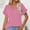 Hot Pink, variant on ZZwxWA V Neck Cap Sleeve Ribbed Summer Tops for Women 2025 Trendy Casual Tshirt Solid Color Pullover Womens Shirts