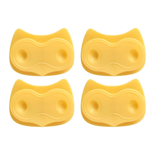 Gancho organizador de almacenamiento de pared para montar en la pared, organizador de cables, autoadhesivo. Amarillo