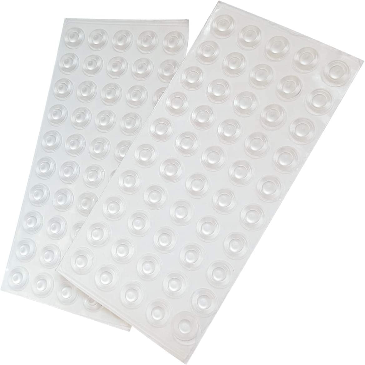 100 PCS Rubber Bumpers,Clear Door Bumpers Pads,Sound Dampening