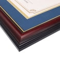 thumbnail image 4 of GraduationMall Certificate Documents Diploma Frame Cherry Real Wood with Navy Blue Mat 8.5 x 11 /11 x 14, 4 of 6