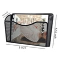 thumbnail image 6 of NOGIS Mesh Wall Mount File Organizer Holder for Home and Office, Single Pocket Hanging File Holder for Folders, Documents, Letters, and Magazines, Black 1 Pack, 6 of 6