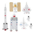 thumbnail image 1 of 7Pcs/Set Cake Decorations Kit Rockets Space Station Planes Astronauts Model Toys Gifts Realistic Children Birthday Party Cake Toppers Kit for Party, 1 of 8