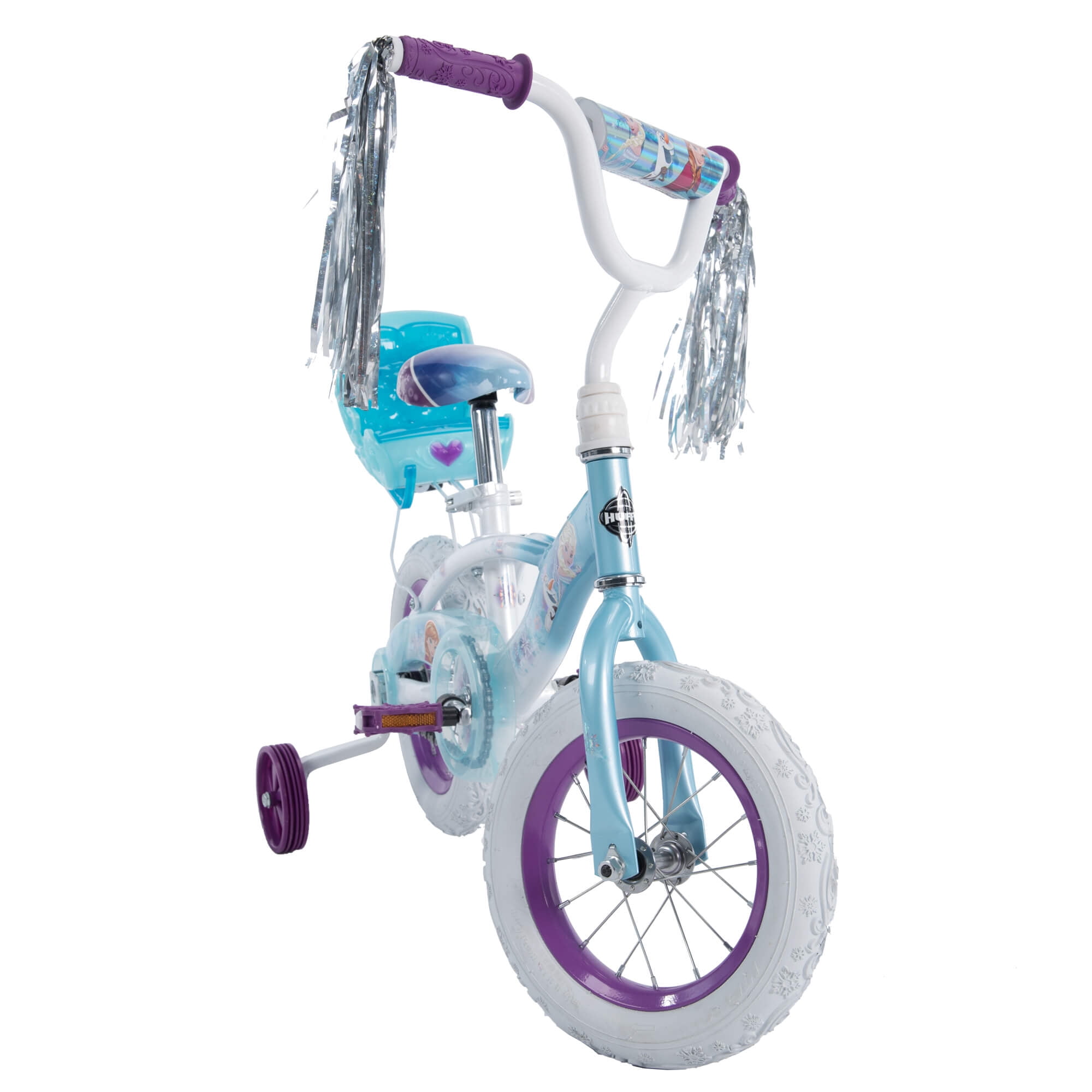 Disney Frozen 12" EZ Build Learning Training Bike with Sleigh Doll Carrier NEW 
