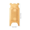thumbnail image 2 of Minkissy Antiskid Mini Washboard Wood Laundry Board Khaki 1Set for Hand Washing, 2 of 5