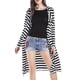thumbnail image 2 of para proteger de Punto Cardigan Suéter para Oficina Tejido Suave Ropa de Mujeres Raya, 2 of 7