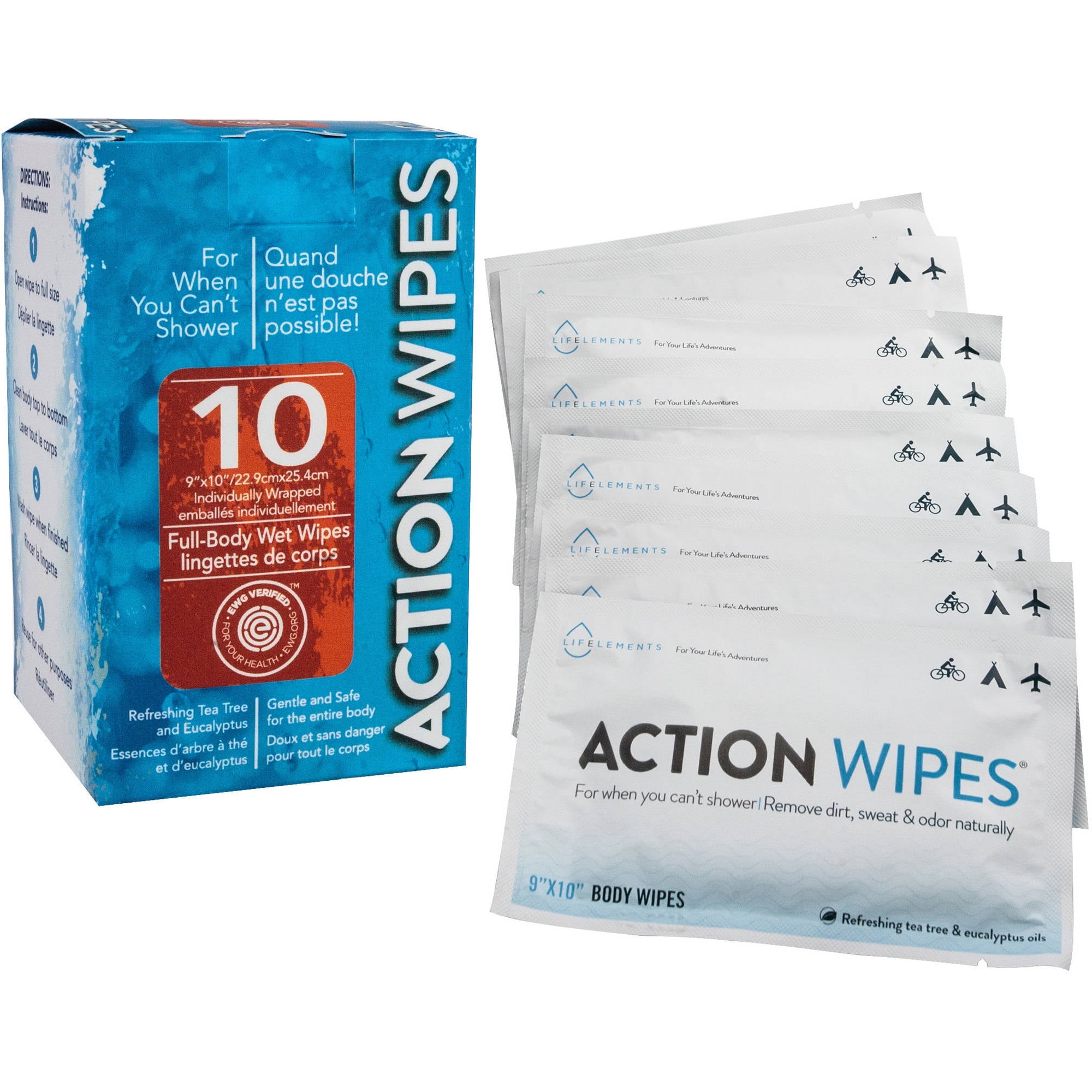 Action Wipes Full-Body Wet Wipes, 10 count – BrickSeek