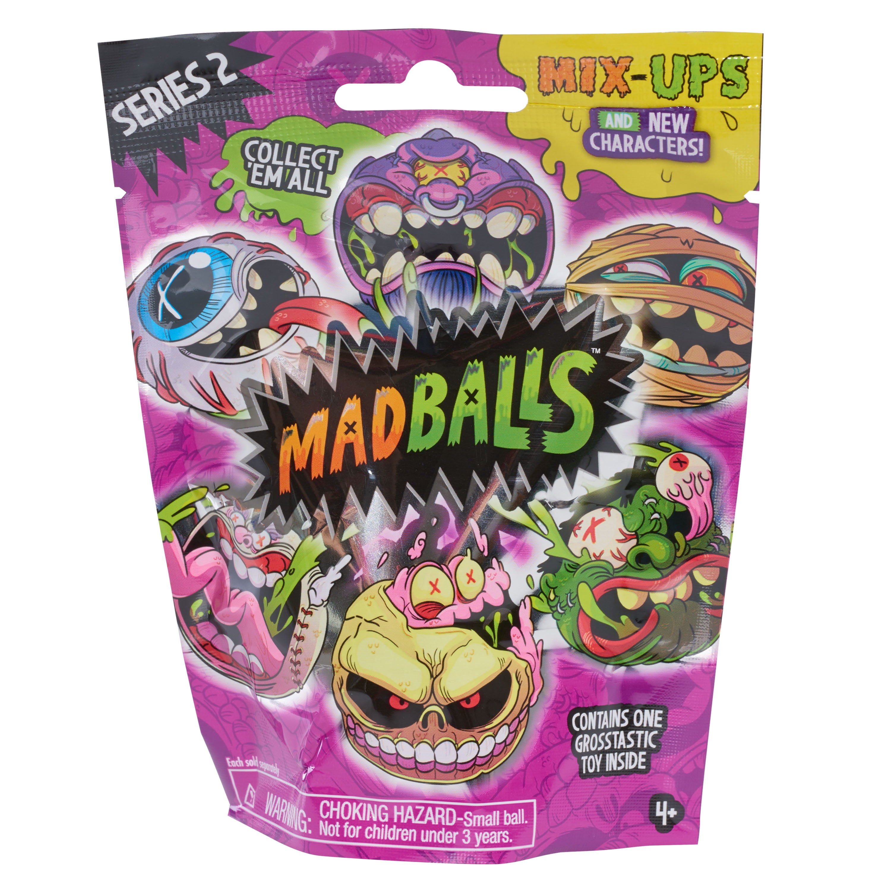 MADBALLS NEW & SEALED 2017 SERIES 2 MYSTERY BLIND PACK GROSSTASTIC TOYS MIX-UPS 