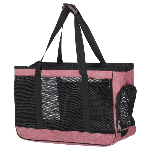 OULII 1Pcs Pink Pet Carrier for Cats with Breathable and Portable Design for Shopping