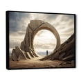 thumbnail image 2 of Designart "Gateway to Infinity Surreal Universe I" Landscapes Framed Wall Art - Traditional Yellow Surrealism Landscape Bedroom Framed Canvas Wall Art, 2 of 6