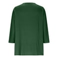 thumbnail image 6 of Kilaqueen Loose Fitness Shirts for Women Casual Henley V Neck 3/4 Sleeve Tunic Blouses Plus Size Pullover Tops Lightweight Solid Color Basic Shirt, 6 of 9