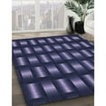 thumbnail image 3 of Ahgly Company Machine Washable Indoor Rectangle Transitional Night Blue Area Rugs, 5' x 7', 3 of 7