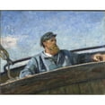 thumbnail image 2 of Christian Krohg 24x20 Black Ornate Framed Double Matted Museum Art Print Titled: North Wind (1887), 2 of 5