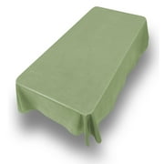Carnation Home Fashions 52'' x 70,'' Vinyl Tablecloth with Polyester Flannel Backing in Sage