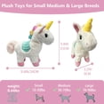 thumbnail image 2 of Pet Deluxe Plush Chew Toys for Large Dogs, Cute Unicorn Animal Squeaky Interactive Toys for Small Medium Large Dogs, Keep Them Busy, Big Pet Toys, 2 of 8