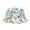 Light Gray, variant on Animal Floral Printed Bucket Sun Hat For Kids Sports Daily Relax Ages 1-5