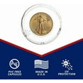 thumbnail image 3 of OnFireGuy 25pcs 16.5mm Direct Fit "A16" Coin Capsule Holders for 1/10oz Gold Eagles | Protective Coin Cases for 1/10oz American Gold Eagle, 1/10oz Gold Britannia, 3 of 4