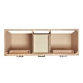 thumbnail image 5 of ARIEL Hepburn 60 Inch Double Oval Sink Bathroom Vanity With Carrara White Quartz Countertop 1.5 Inch Edge In Oak, 5 of 9