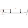 thumbnail image 6 of Vantech GFY Heavy Duty 3 Bar Ladder Roof Rack Fits: Chevy Express All Year & Trims (Black), 6 of 6