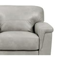 thumbnail image 2 of ACME Cornelia Chaise Rembourrée avec Coussin en Cuir Gris Perle, 2 of 2