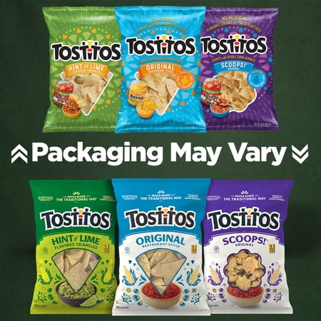 TOSTITOS BITE SIZE ROUNDS, TORTILLA CHIPS, 1OZ BAGS (40 PACK)