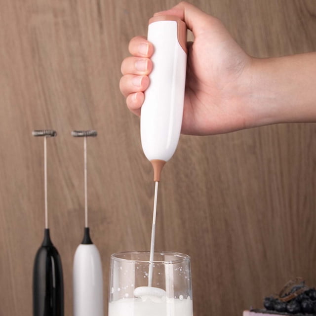 Xihbxyly Batidora de Leche Portátil, Batidora Multifuncional, Operación de Un Solo Toque, Diseño Inalámbrico Recargable, Ideal para Hornear y Postres, Portátil y Fácil de Limpiar, Tamaño 23,6 X 3,2 C