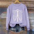 thumbnail image 6 of Meichang Fall Halloween Sweatshirts for Women Skull Graphic Sweatshirt Party Tops Long Sleeve Crewneck Sweatshirts Holiday Cozy Pullover, 6 of 6