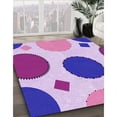 thumbnail image 3 of Ahgly Company Machine Washable Indoor Rectangle Transitional Blossom Pink Area Rugs, 2' x 3', 3 of 7