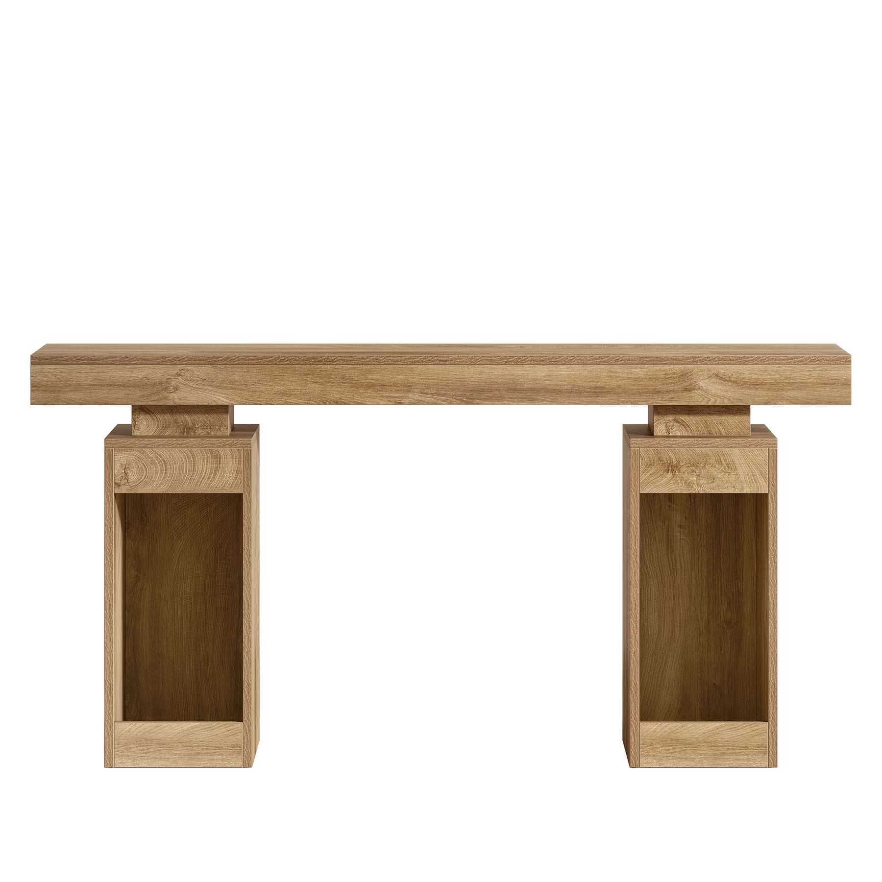 MAYEERTY 63" Rustic Console Table, Farmhouse Wooden Entryway Sofa Table, Narrow Stand for Living Room, Hallway, Foyer