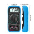 thumbnail image 1 of Digital Multimeter Automatic Voltmeter Profesional Tester Multimeter With Thermocouple Lcd Backlight Portable Data Hold Function , Readable, 1 of 6