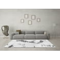 thumbnail image 3 of Ahgly Company Indoor Square Abstract Gray Modern Area Rugs, 6' Square, 3 of 4