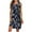 Navy, variant on Womens Summer Tank Dress Fashion Crew Neck Sleeveless Pleated Flowy Mini Dress Casual Loose Floral Print Sundress