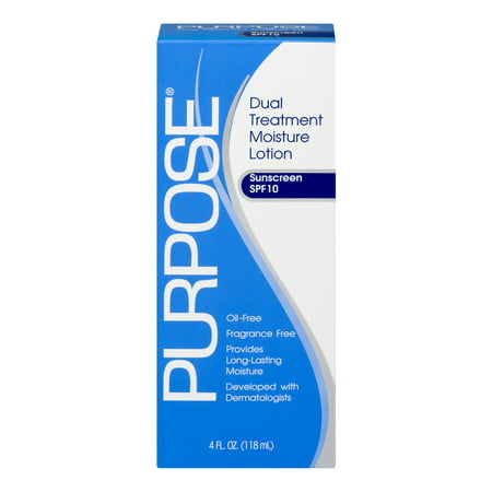 Purpose Dual Treatment Moisture Lotion Sunscreen SPF 10, 4.0 FL