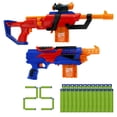 thumbnail image 2 of Adventure Force Arsenal Ensemble Valeur, Ensemble de 2 lance-fléchettes avec fusil à chargeur et revolver,inclut 25 fléchettes en mousse Accu-Blast, Lunette,Chargeur 8 fléchettes et Flip Clip, Âges 8+, 2 of 8