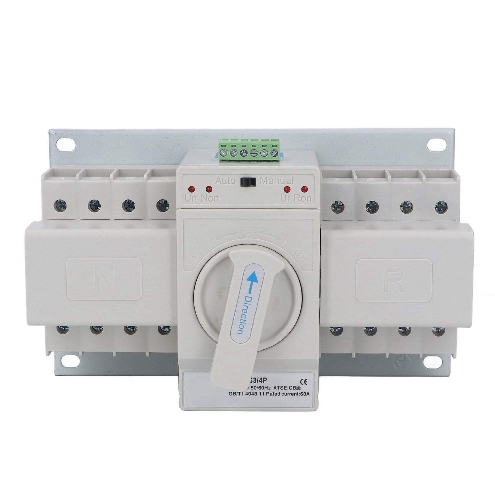 Dual Power Automatic Transfer Switch, Simple Structure Dual Power Generator Changeover  Switch PC Material No Noise Mini For Laboratories For Home