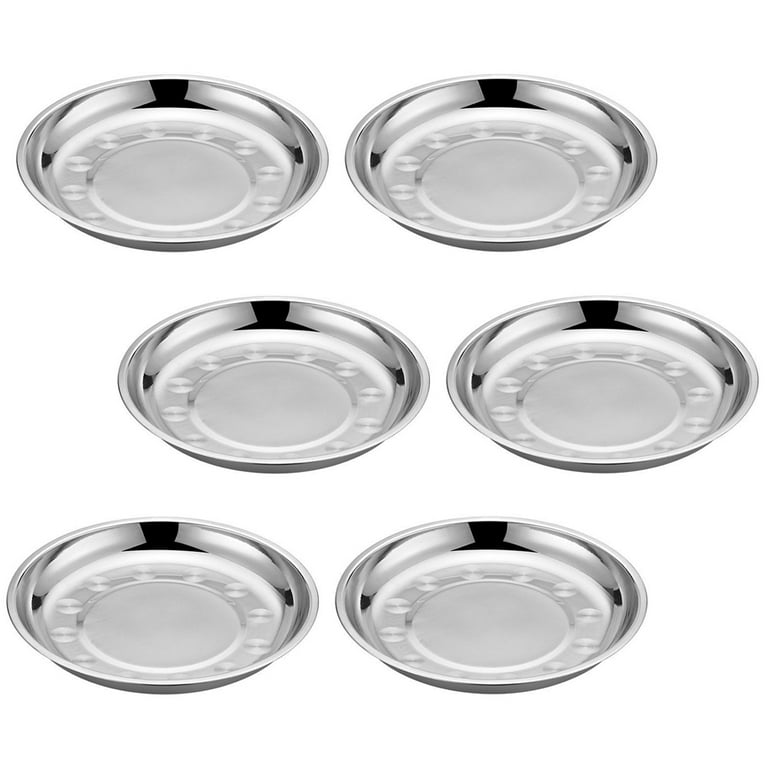 Steel dinner plates discount