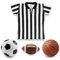 thumbnail image 5 of Women's Official Black & White Stripe Referee Umpire Jersey, X-Large, 5 of 7