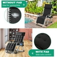 thumbnail image 6 of ABORON Zero Gravity Chairs Set of 2, Folding Recliner Lounge Chair, Portable Chaise with Detachable Soft Cushion, Cup Holder, Headrest, 6 of 10