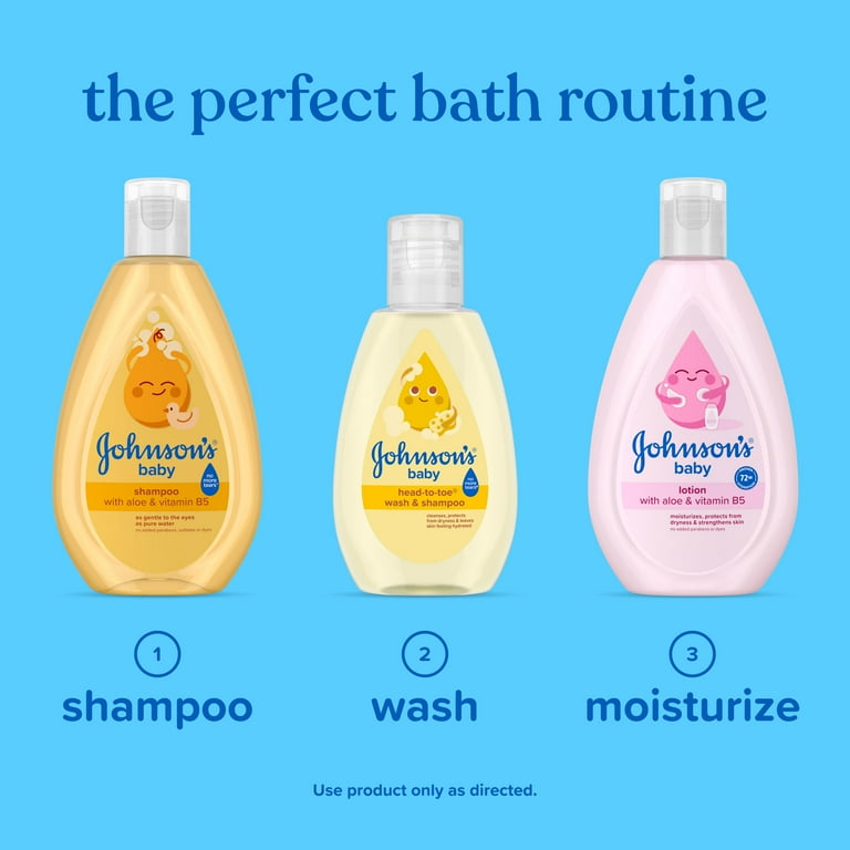 Johnson's Baby Head-To-Toe 2-in-1 Baby Wash Shampoo, oz