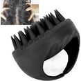 thumbnail image 4 of Scalp Massager Shampoo Brush Scalp Scrubber Soft Silicone Scrubber with Soft Silicone Bristles Waterproof Handheld Soft Hair Shampoo Scalp Wet Dry Hair Care (Black), 4 of 5