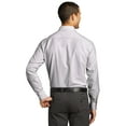 thumbnail image 2 of Port Authority W657 SuperPro Oxford Stripe Shirt, Black/ White, 2XL, 2 of 4
