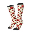 thumbnail image 2 of Daiia Sports Socks Fruit Apples Printed Novelty Crew Socks for Men Women Knee High Socks Cotton Socks Soft & Breathable Support Unisex Socks, 2 of 9