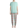 thumbnail image 3 of Secret Treasures Women's and Women's Plus T-Shirt and Joggers, 2-Piece Pajama Set, 3 of 6
