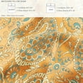 thumbnail image 6 of Exclusivo Mezcla 3-Piece Paisley King Size Comforter Set, Microfiber Bedding Down Alternative Comforter for All Seasons with 2 Pillow Shams, Orange and Yellow, 6 of 7