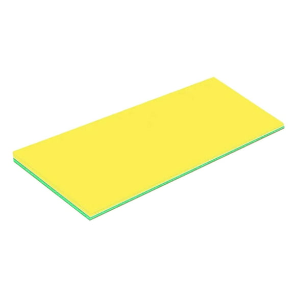 Estera de agua flotador perfecl Balsa flotante 120 cm x 55 cm x 2,2 cm Amarillo verde