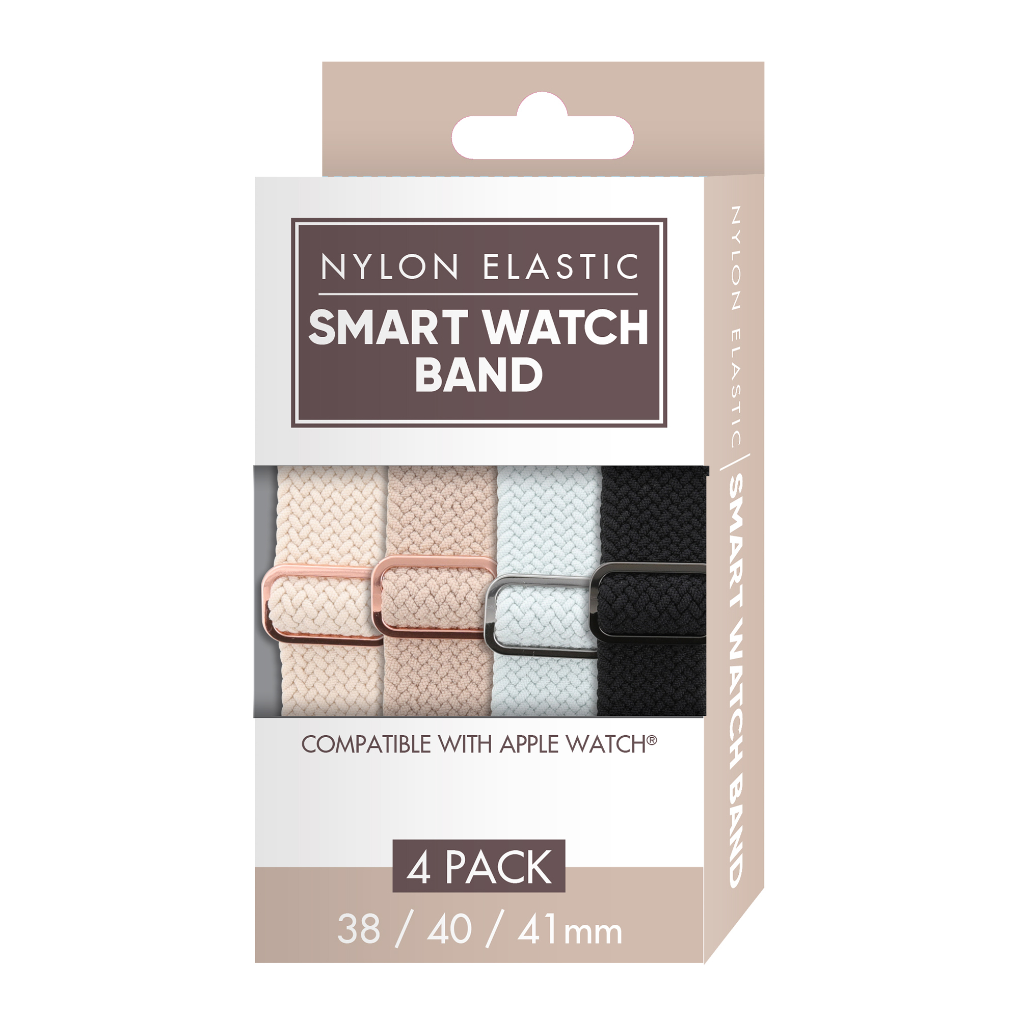 Xtreme Braided Elastic Apple Watch Band 38/40/41mm, 4-Pack photo 3