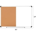 thumbnail image 3 of VUSIGN 2 in 1 Combo Whiteboard for Wall Magnetic Dry Erase Board Cork Combination Board 24" x 36" School Supplies, 3 of 7